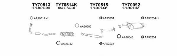  700080 Exhaust system 700080