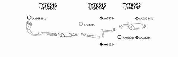  700081 Exhaust system 700081
