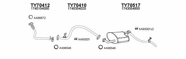  700084 Exhaust system 700084