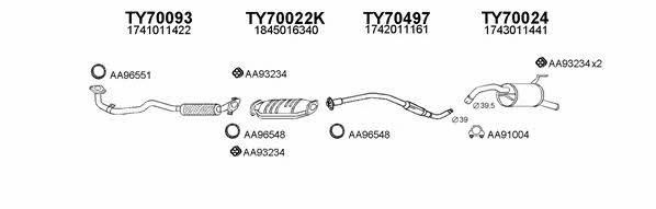  700085 Exhaust system 700085