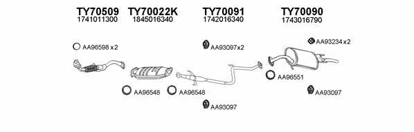  700087 Exhaust system 700087