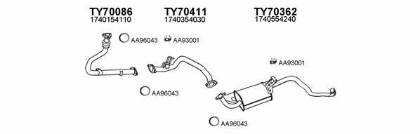  700088 Exhaust system 700088