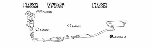  700090 Exhaust system 700090