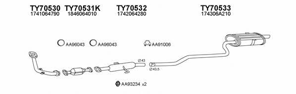  700093 Exhaust system 700093