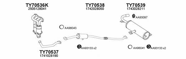  700095 Exhaust system 700095