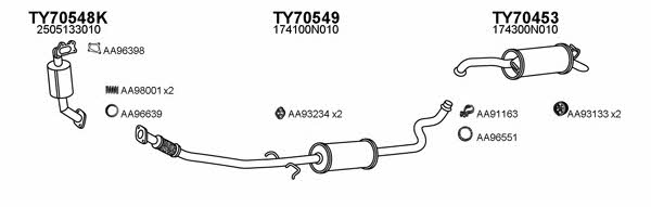  700096 Exhaust system 700096