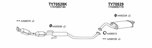  700102 Exhaust system 700102