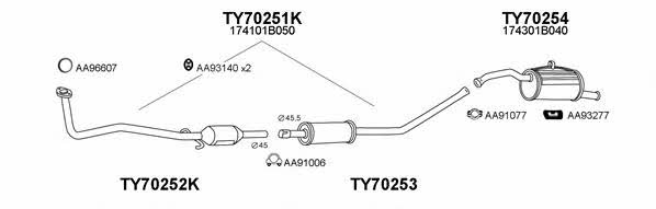  700103 Exhaust system 700103