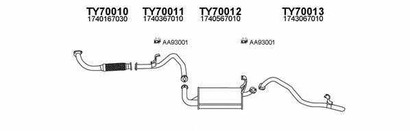  700105 Exhaust system 700105