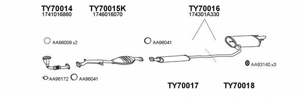  700106 Exhaust system 700106