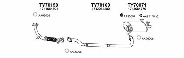  700107 Exhaust system 700107