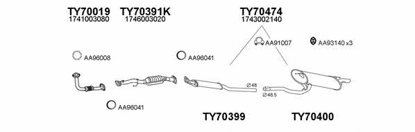  700108 Exhaust system 700108