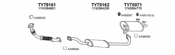  700109 Exhaust system 700109