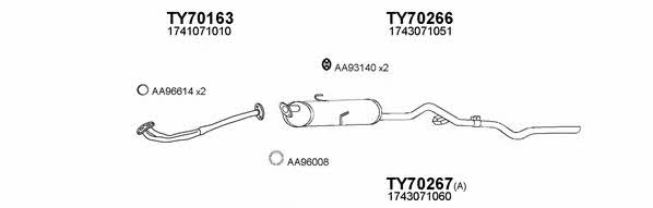  700112 Exhaust system 700112