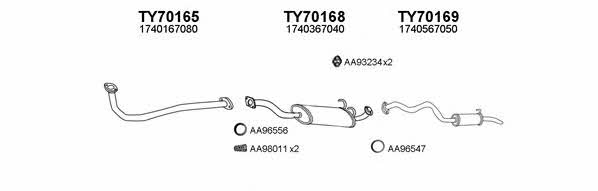  700114 Exhaust system 700114
