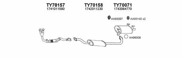  700115 Exhaust system 700115