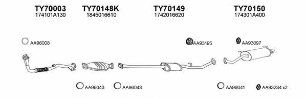  700116 Exhaust system 700116