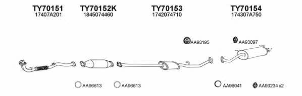  700117 Exhaust system 700117