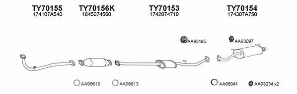  700118 Exhaust system 700118