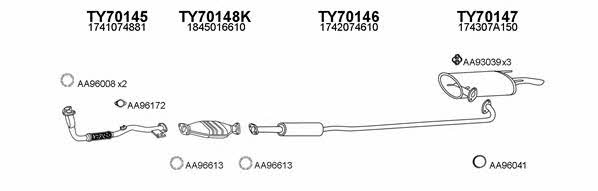  700119 Exhaust system 700119