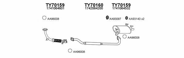  700121 Exhaust system 700121