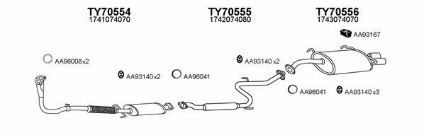  700125 Exhaust system 700125