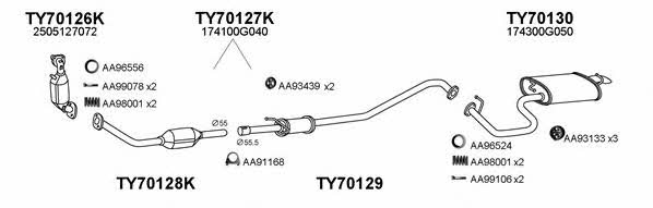  700127 Exhaust system 700127