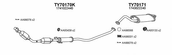  700128 Exhaust system 700128
