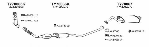  700130 Exhaust system 700130