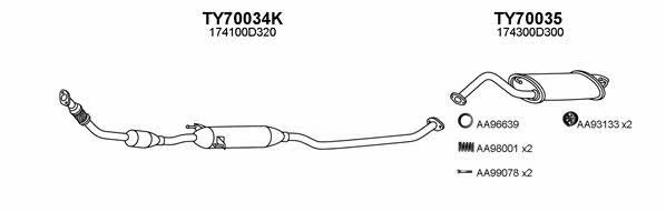  700132 Exhaust system 700132