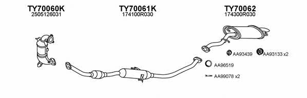  700136 Exhaust system 700136