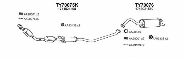  700137 Exhaust system 700137