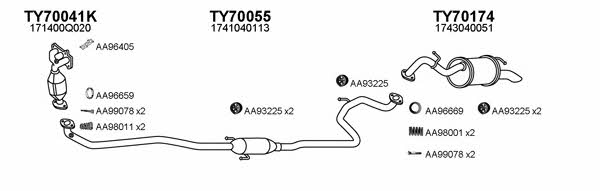  700139 Exhaust system 700139