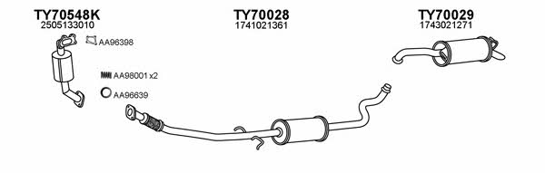  700142 Exhaust system 700142