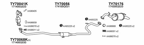  700143 Exhaust system 700143
