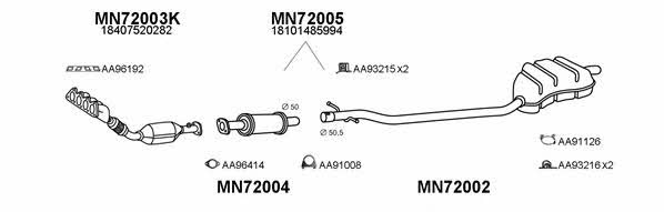  720002 Exhaust system 720002