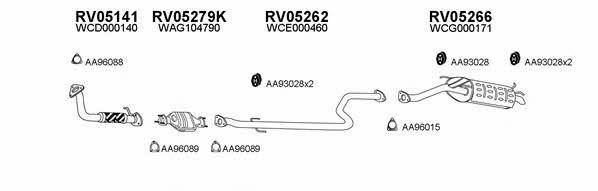  730016 Exhaust system 730016