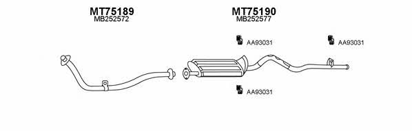  750009 Exhaust system 750009