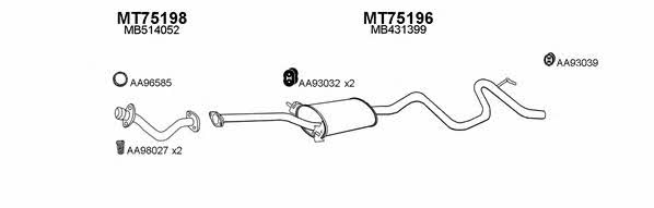  750011 Exhaust system 750011
