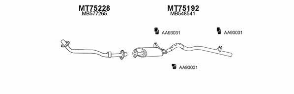  750012 Exhaust system 750012