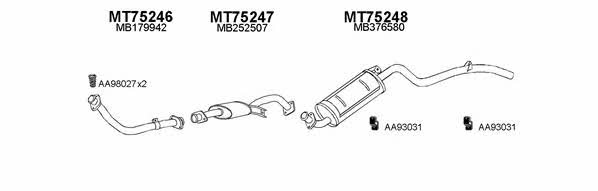  750015 Exhaust system 750015