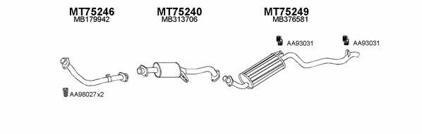  750016 Exhaust system 750016