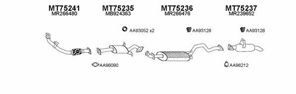  750017 Exhaust system 750017