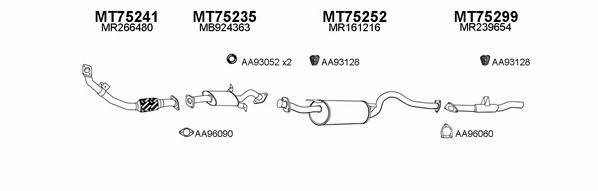  750018 Exhaust system 750018