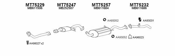  750019 Exhaust system 750019