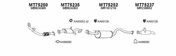  750022 Exhaust system 750022