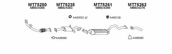  750024 Exhaust system 750024