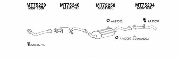  750028 Exhaust system 750028