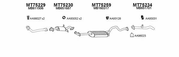  750029 Exhaust system 750029