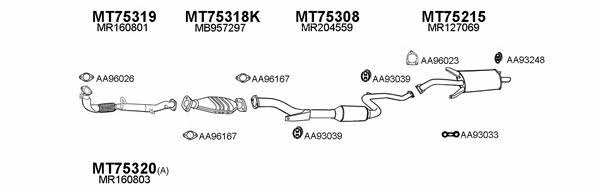  750031 Exhaust system 750031